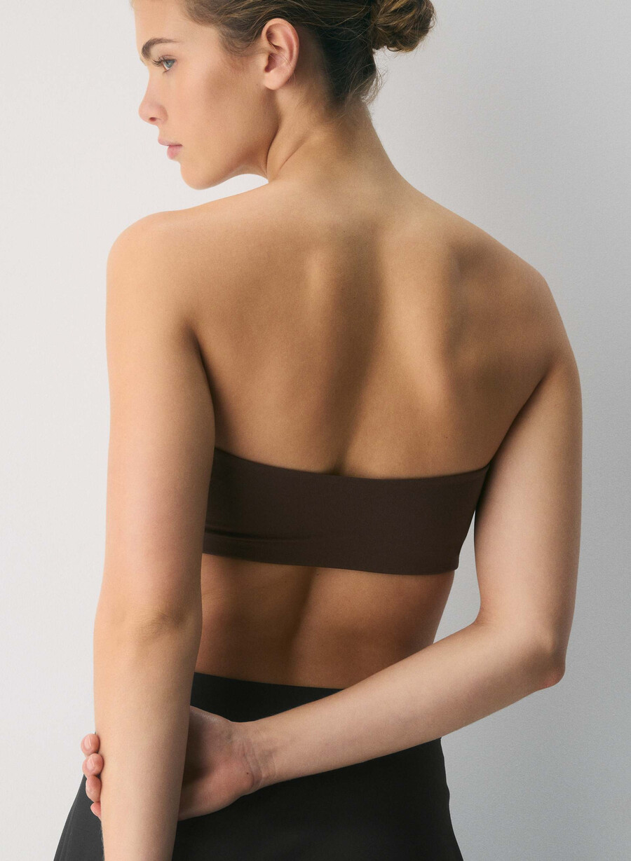original contour sublime bandeau top rich mocha brown