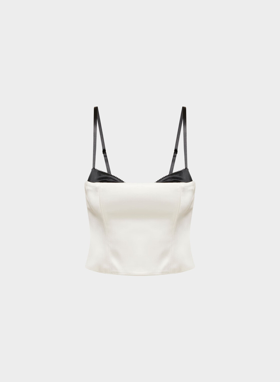 hypnotize satin bustier light birchblack
