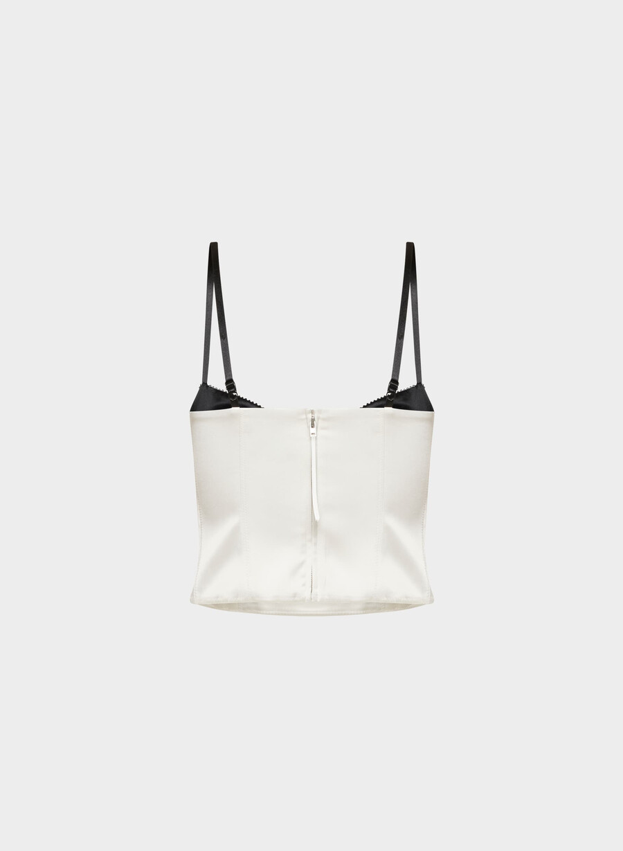 hypnotize satin bustier light birchblack
