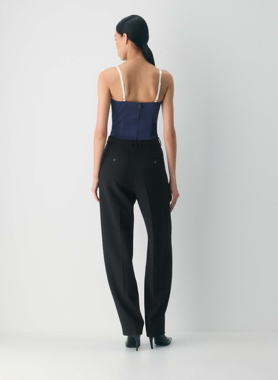 hypnotize satin bustier ink navy lt birch