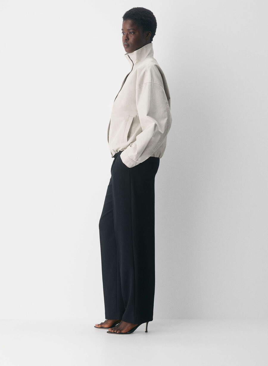 the effortless pant curve-fit - crepette black