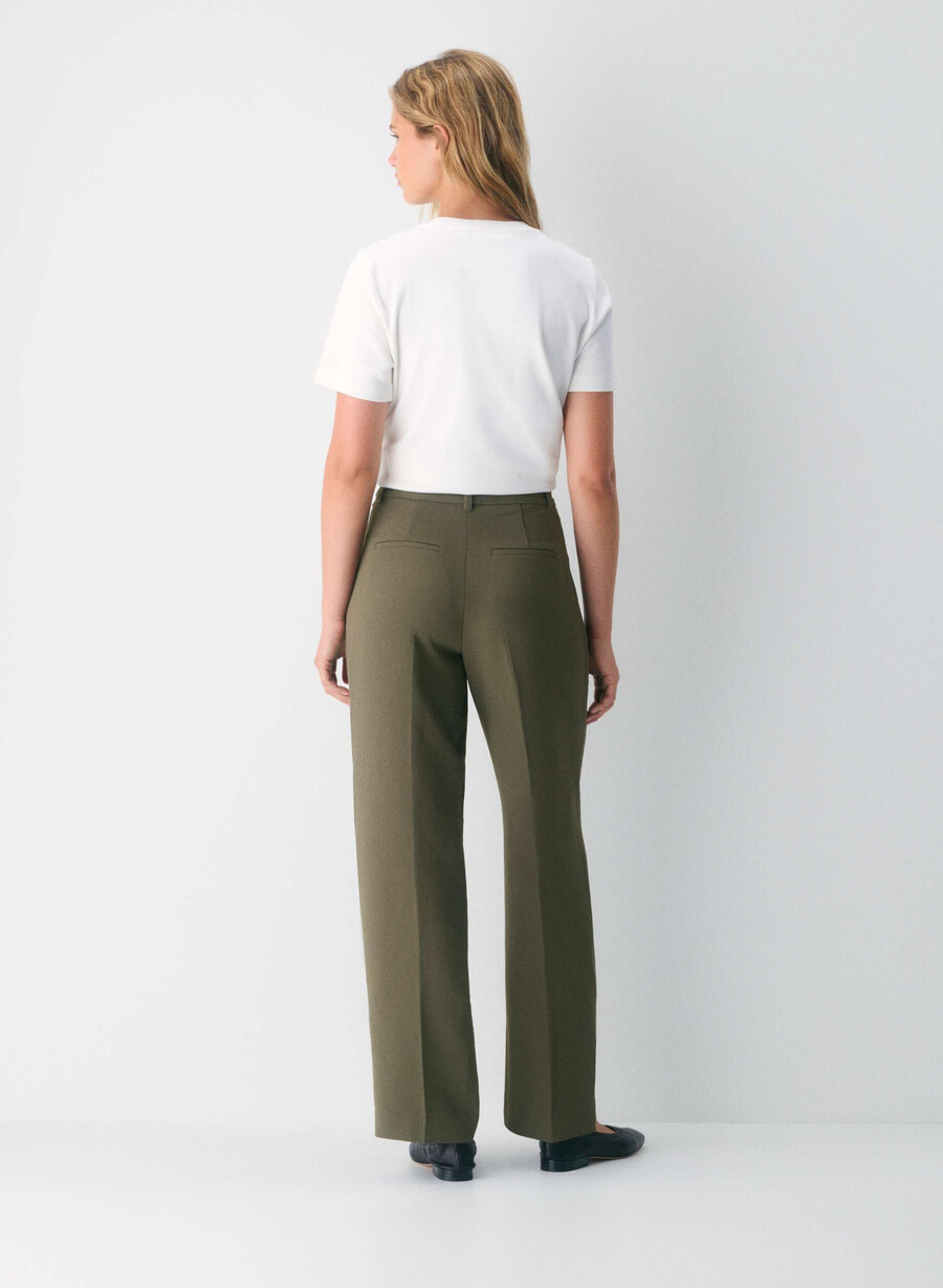 the effortless pant curve-fit - crepette dark olive
