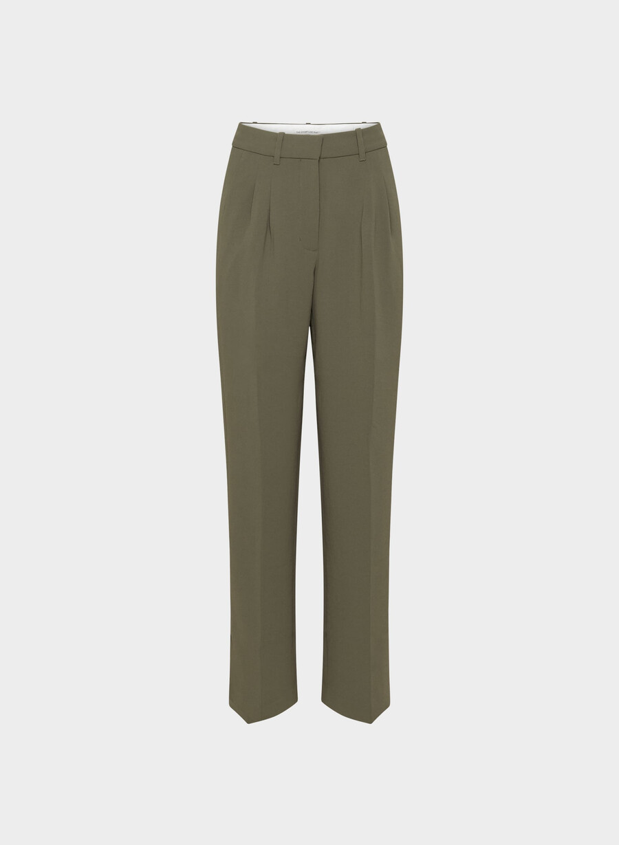 the effortless pant curve-fit - crepette dark olive