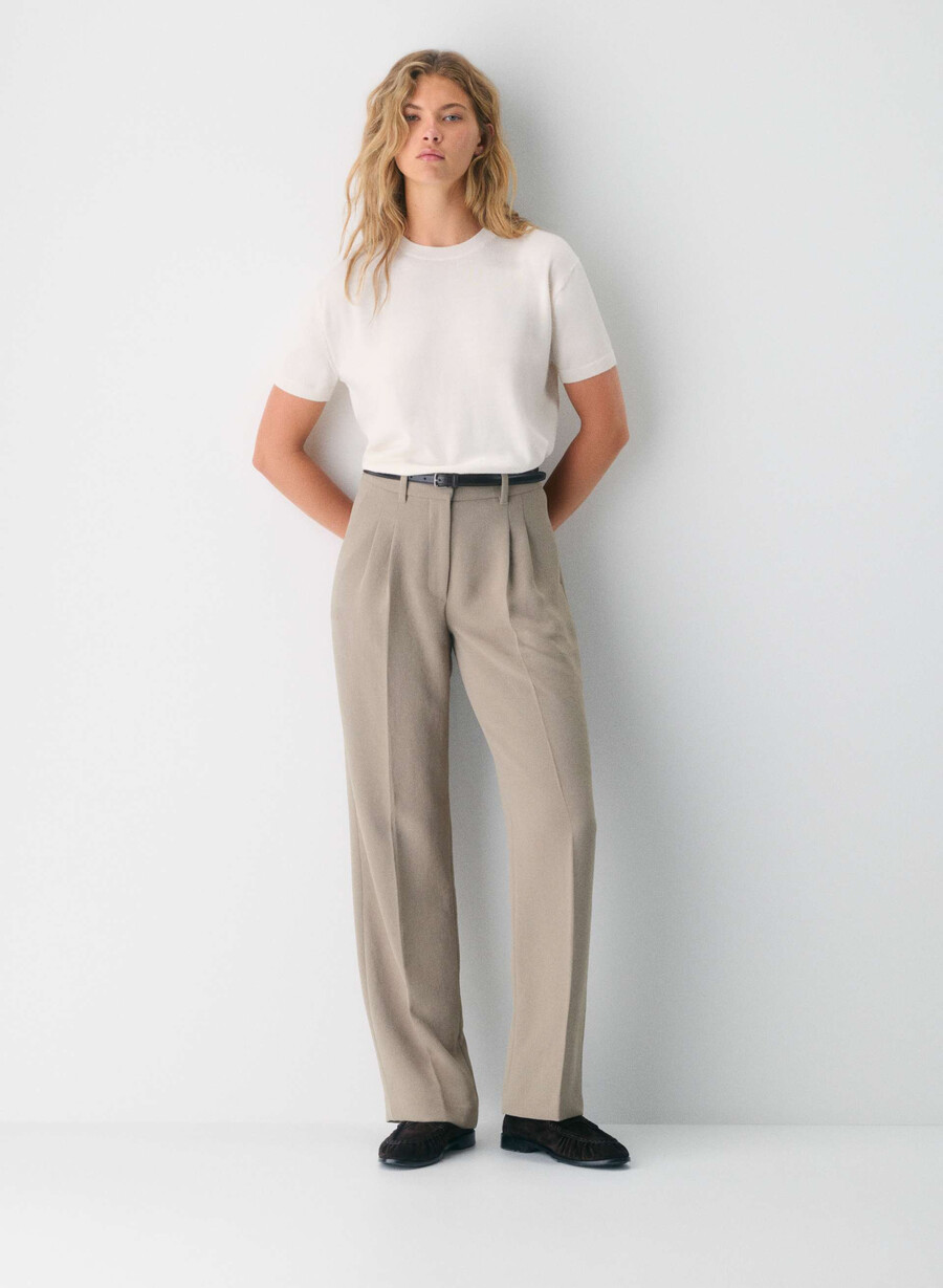the effortless pant curve-fit - crepette nomad taupe