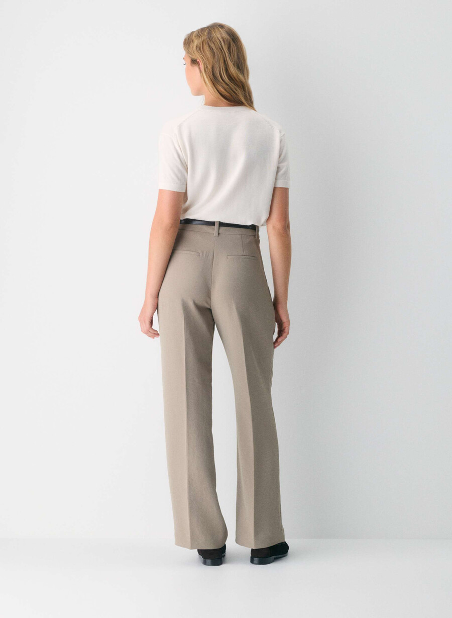 the effortless pant curve-fit - crepette nomad taupe