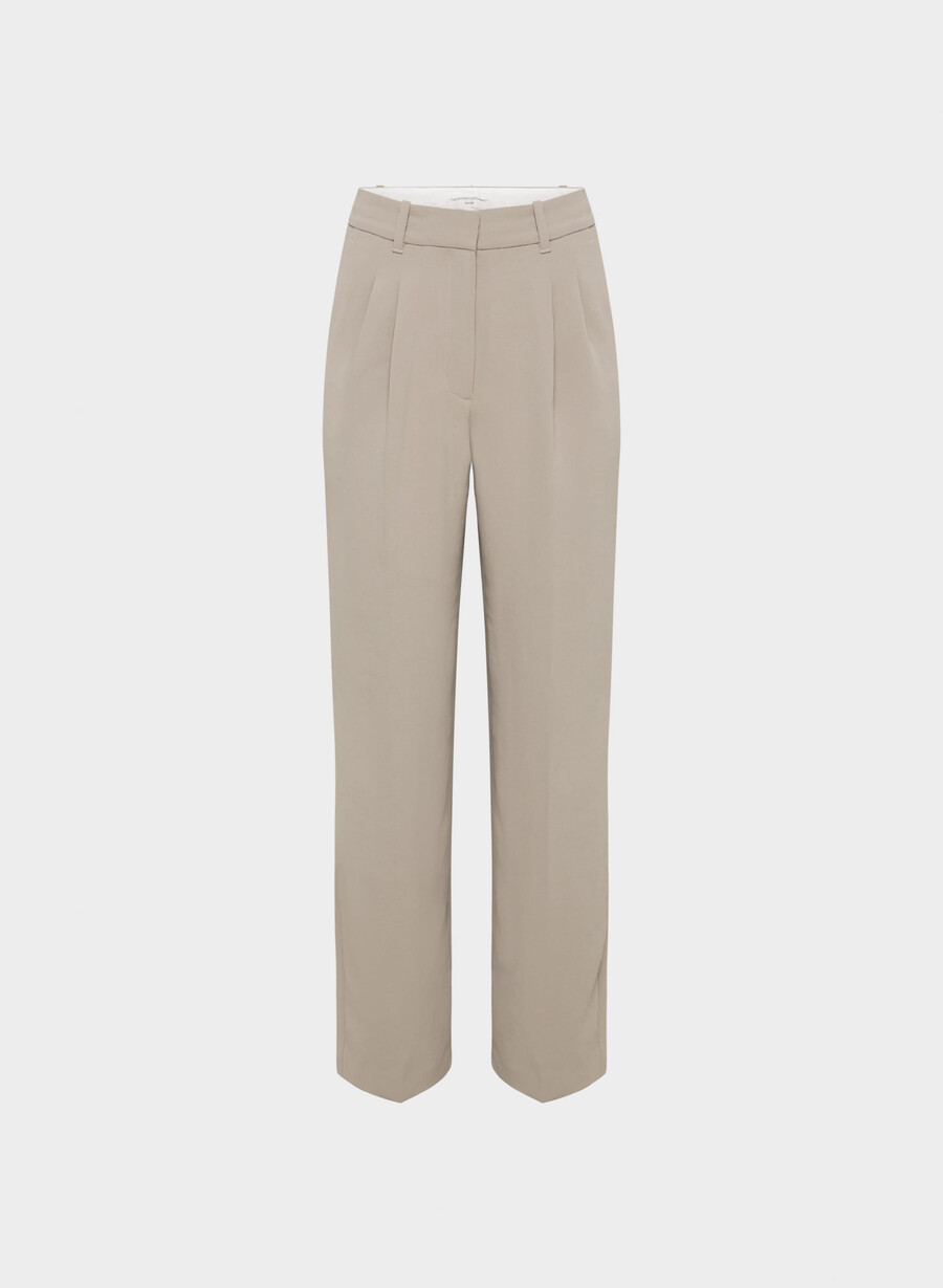 the effortless pant curve-fit - crepette nomad taupe