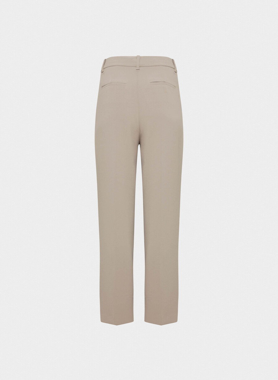 the effortless pant curve-fit - crepette nomad taupe