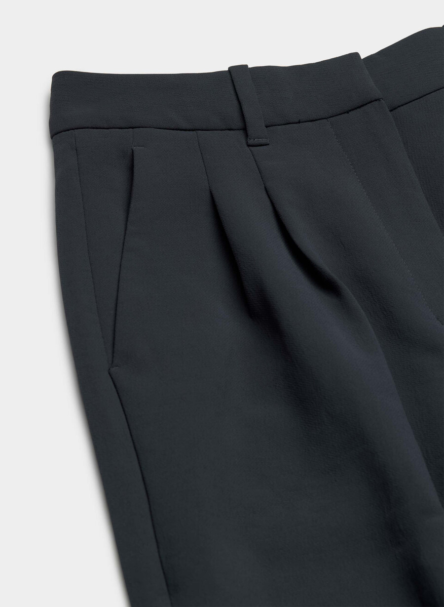 the effortless pant curve-fit - crepette dark night navy