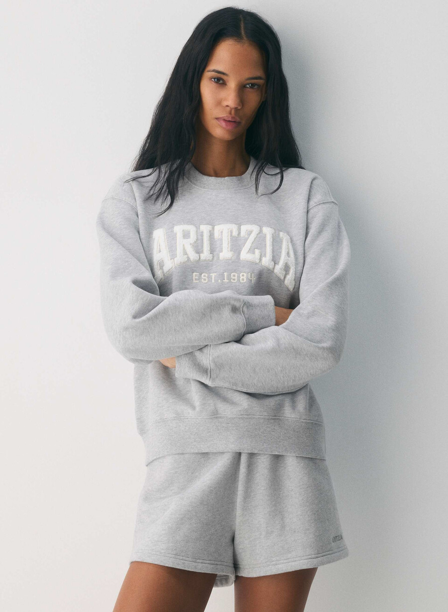 cozy sweatfleece perfect crew sweatshirt h chrome light birch