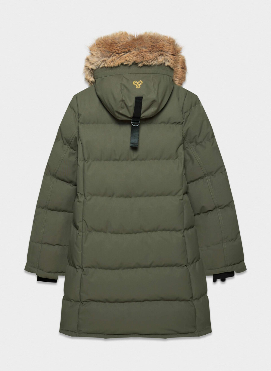 the powder parka - coldstop dark olive