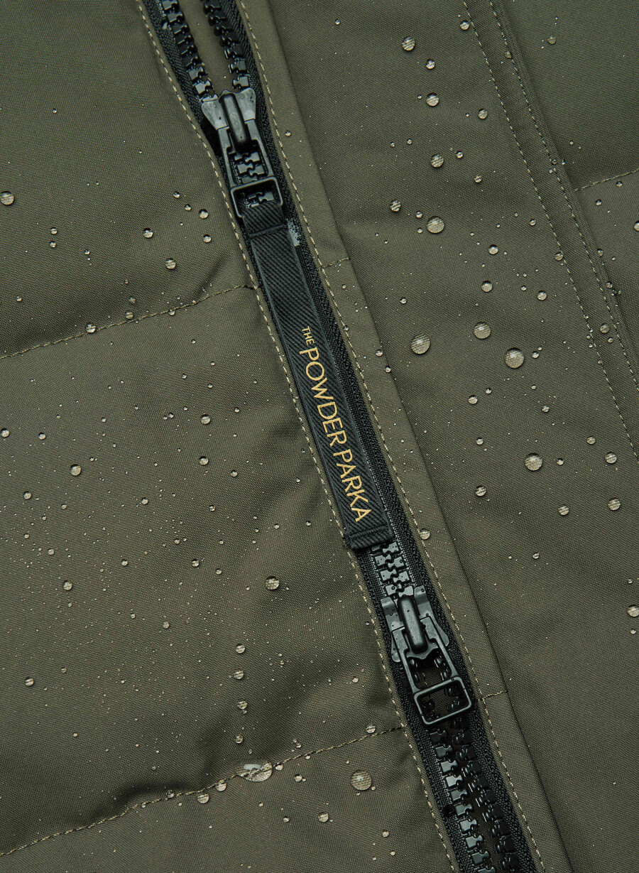 the powder parka - coldstop dark olive