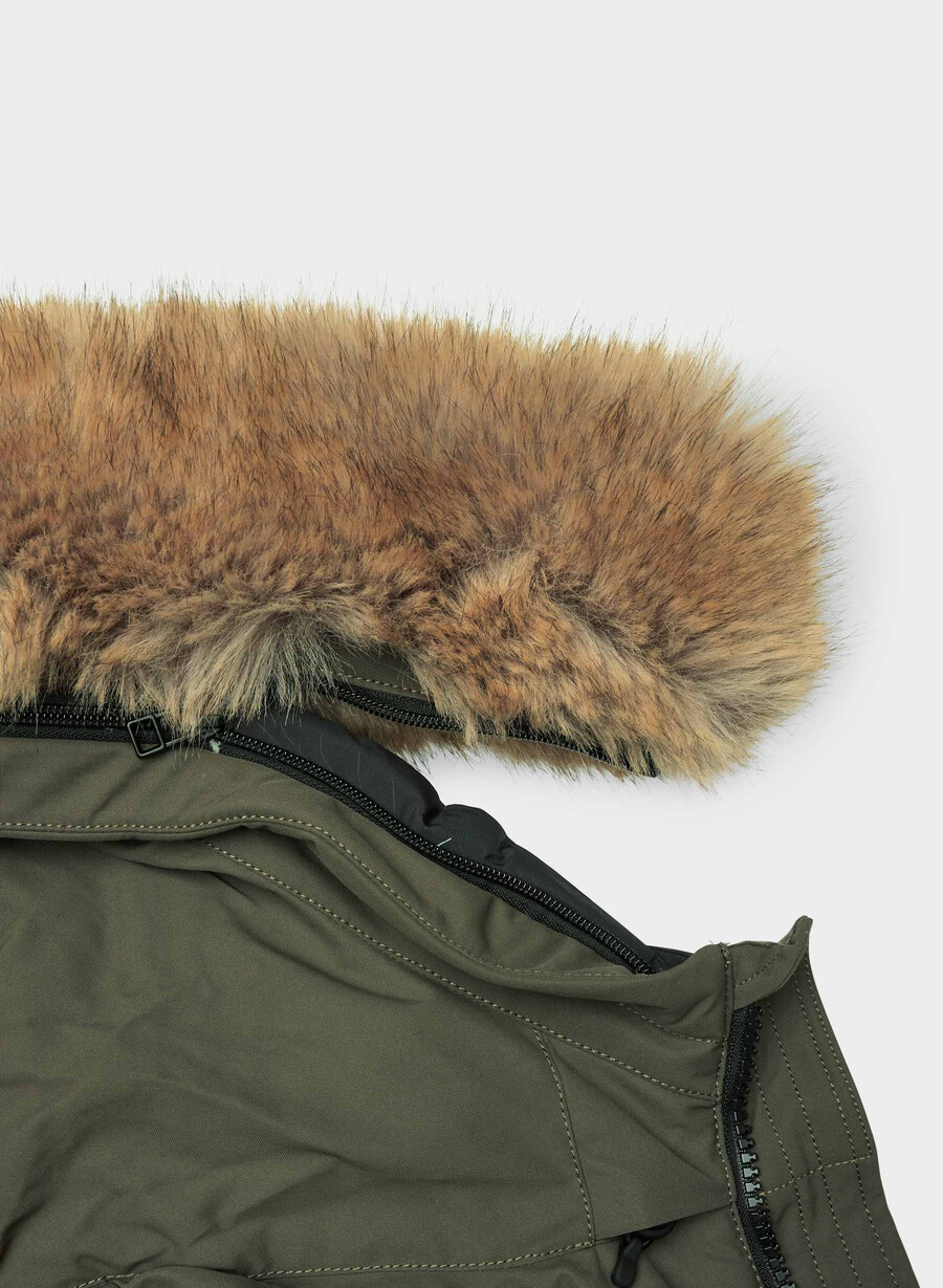 the powder parka - coldstop dark olive