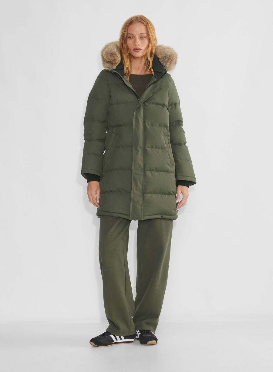 the powder parka - coldstop dark olive