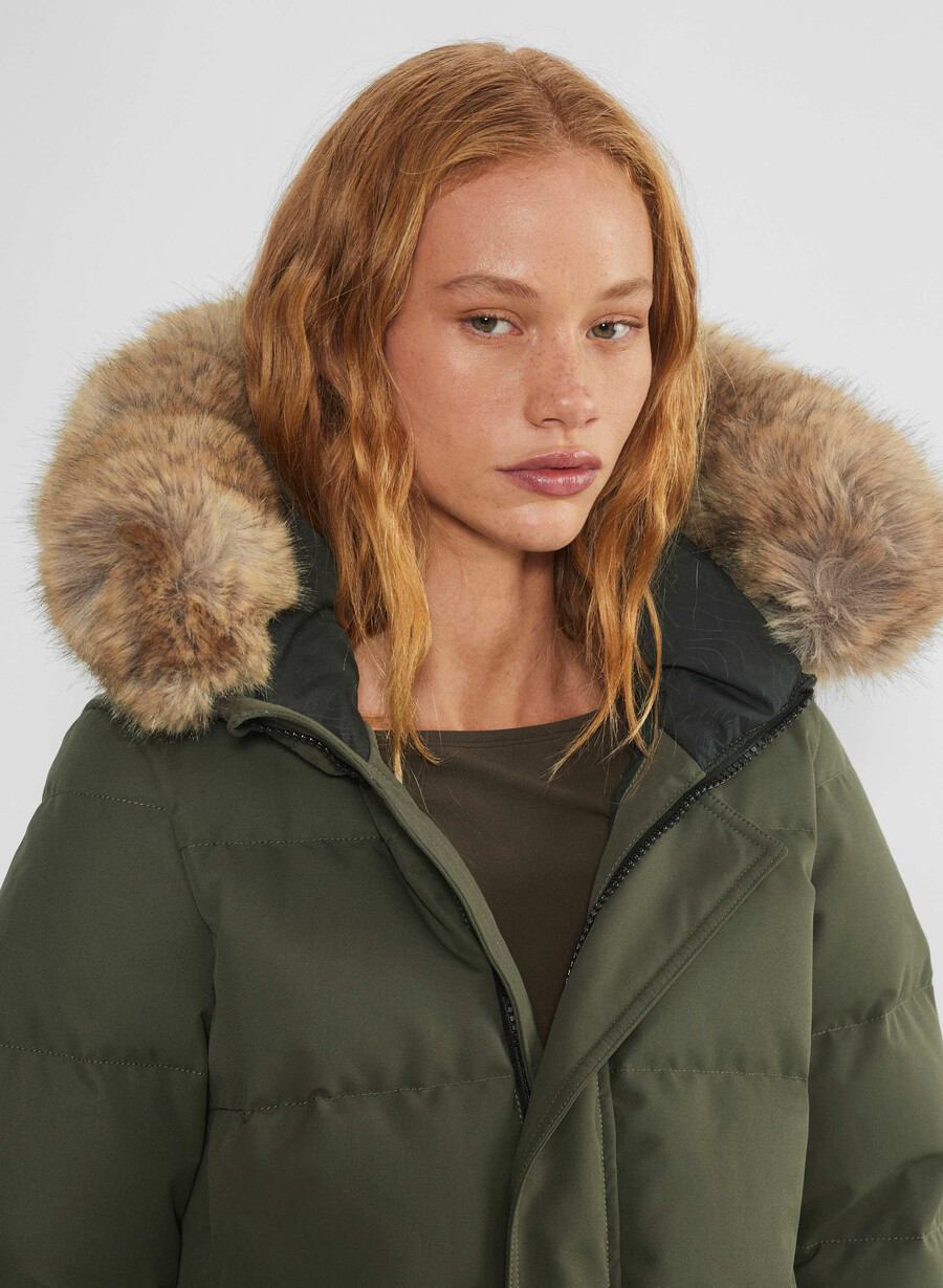 the powder parka - coldstop dark olive