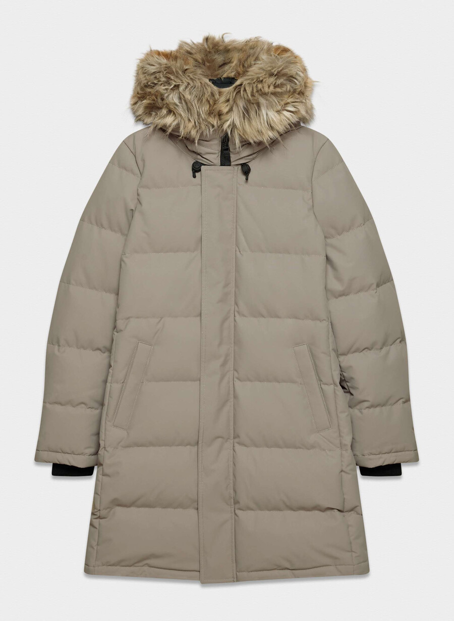 the powder parka - coldstop modern taupe