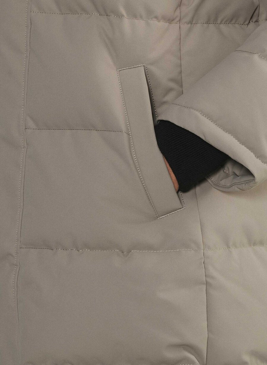 the powder parka - coldstop modern taupe
