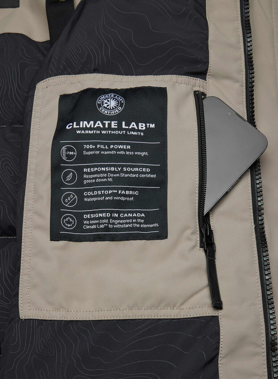 the powder parka - coldstop modern taupe