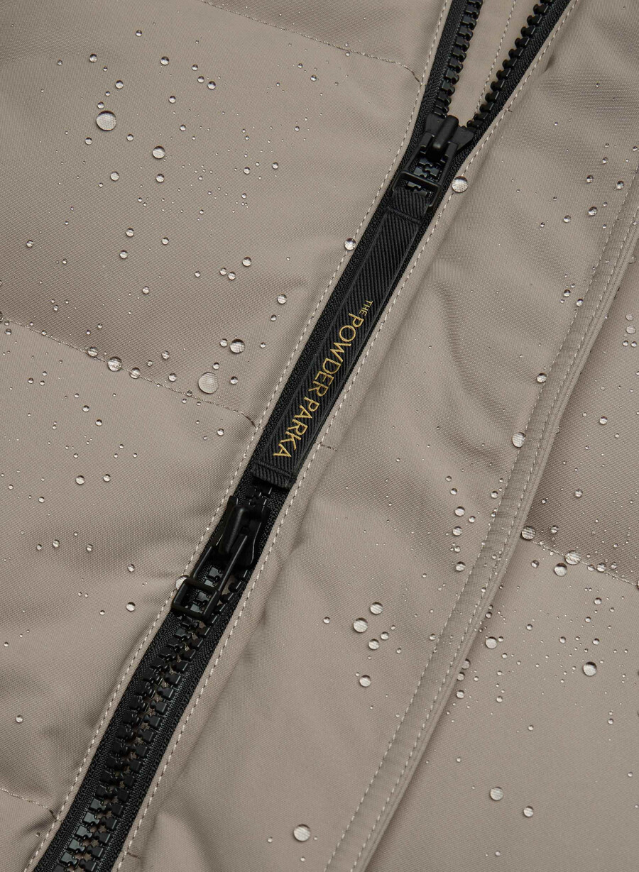 the powder parka - coldstop modern taupe