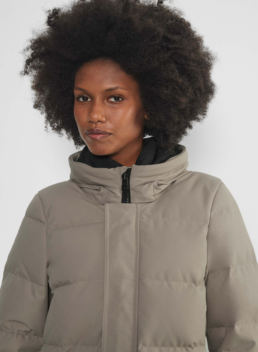 the powder parka - coldstop modern taupe