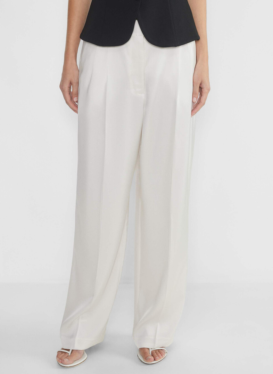 the effortless pant satin light birch