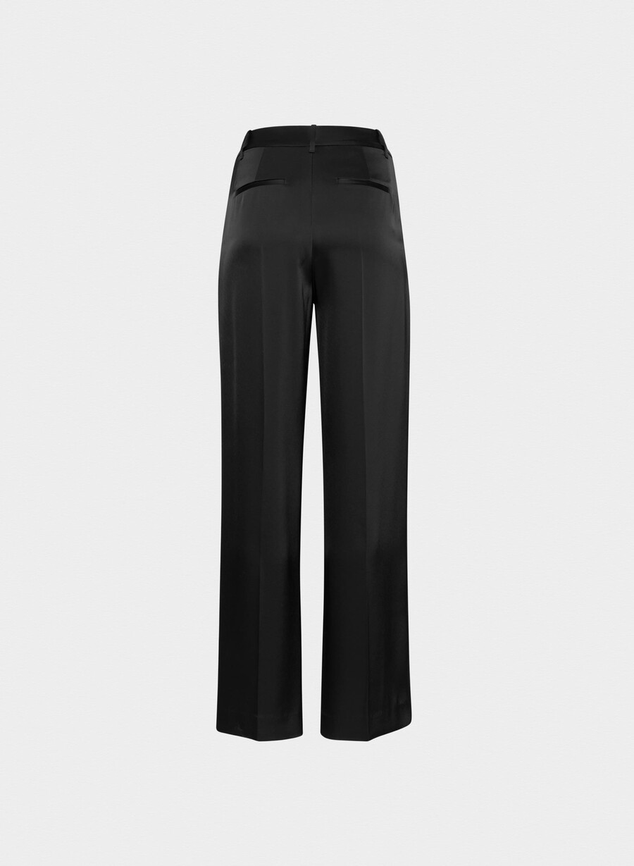 the effortless pant satin black