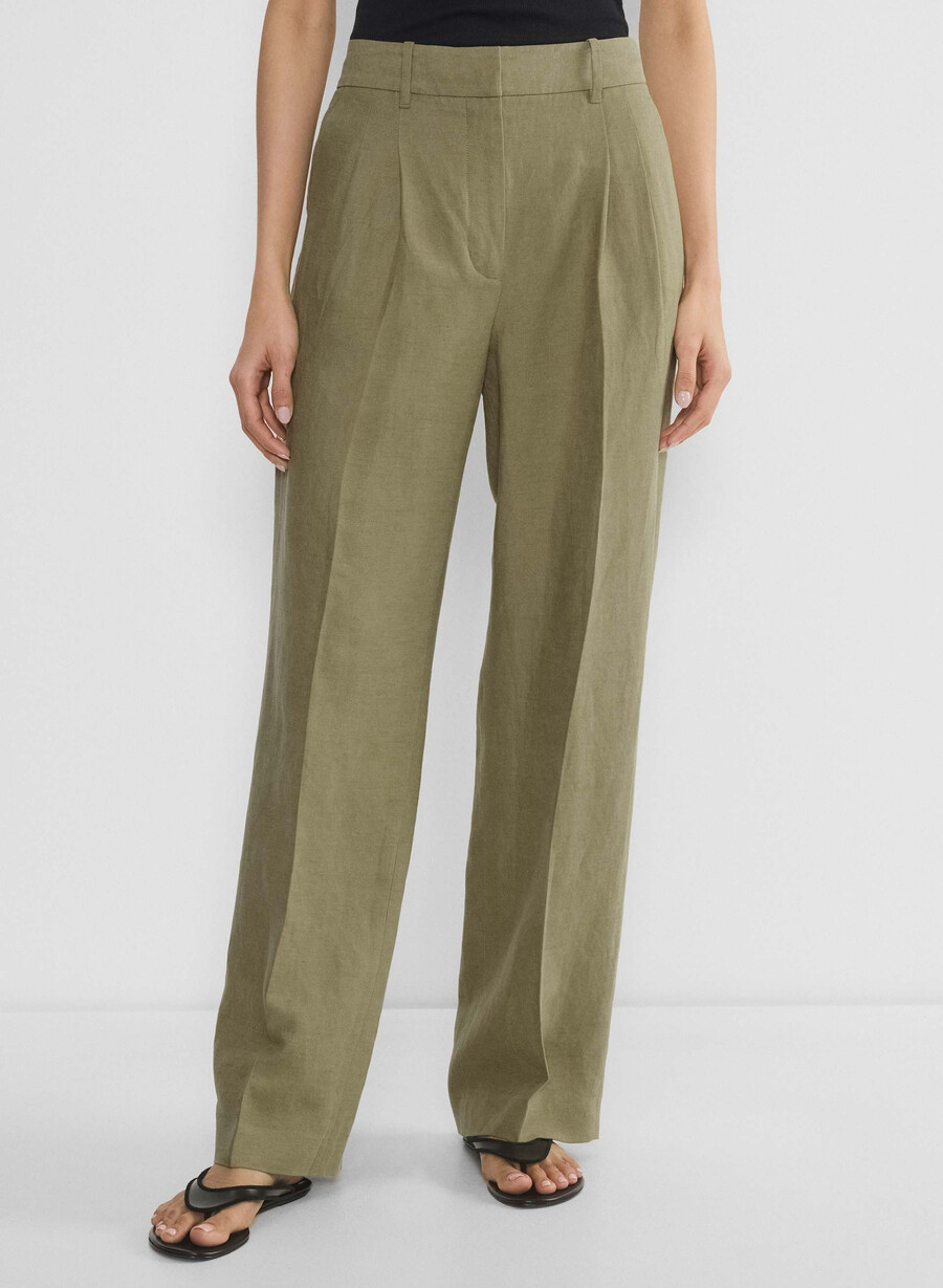 the effortless pant - cruiselinen sundried olive