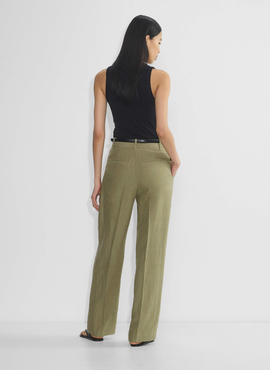 the effortless pant - cruiselinen sundried olive
