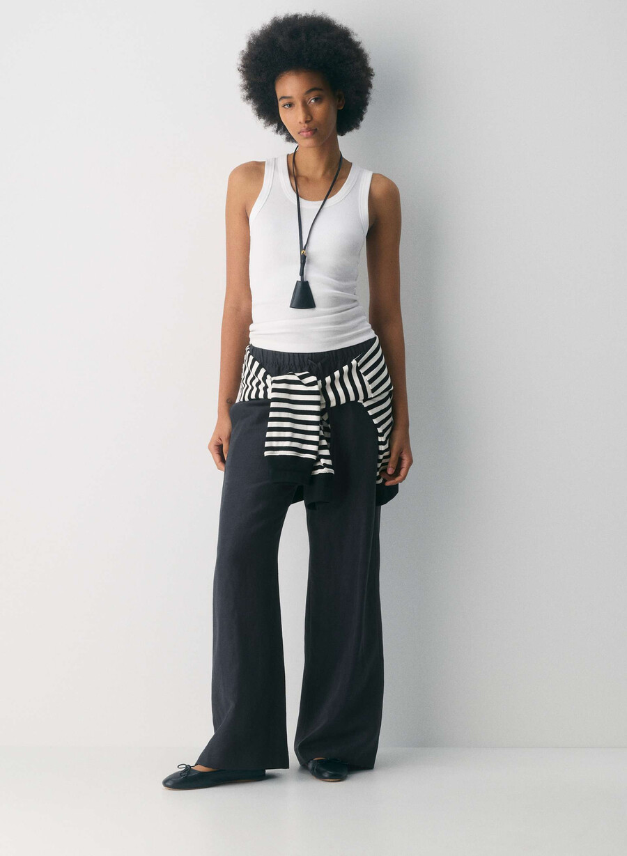 cruiselinen lodge pant dark night navy