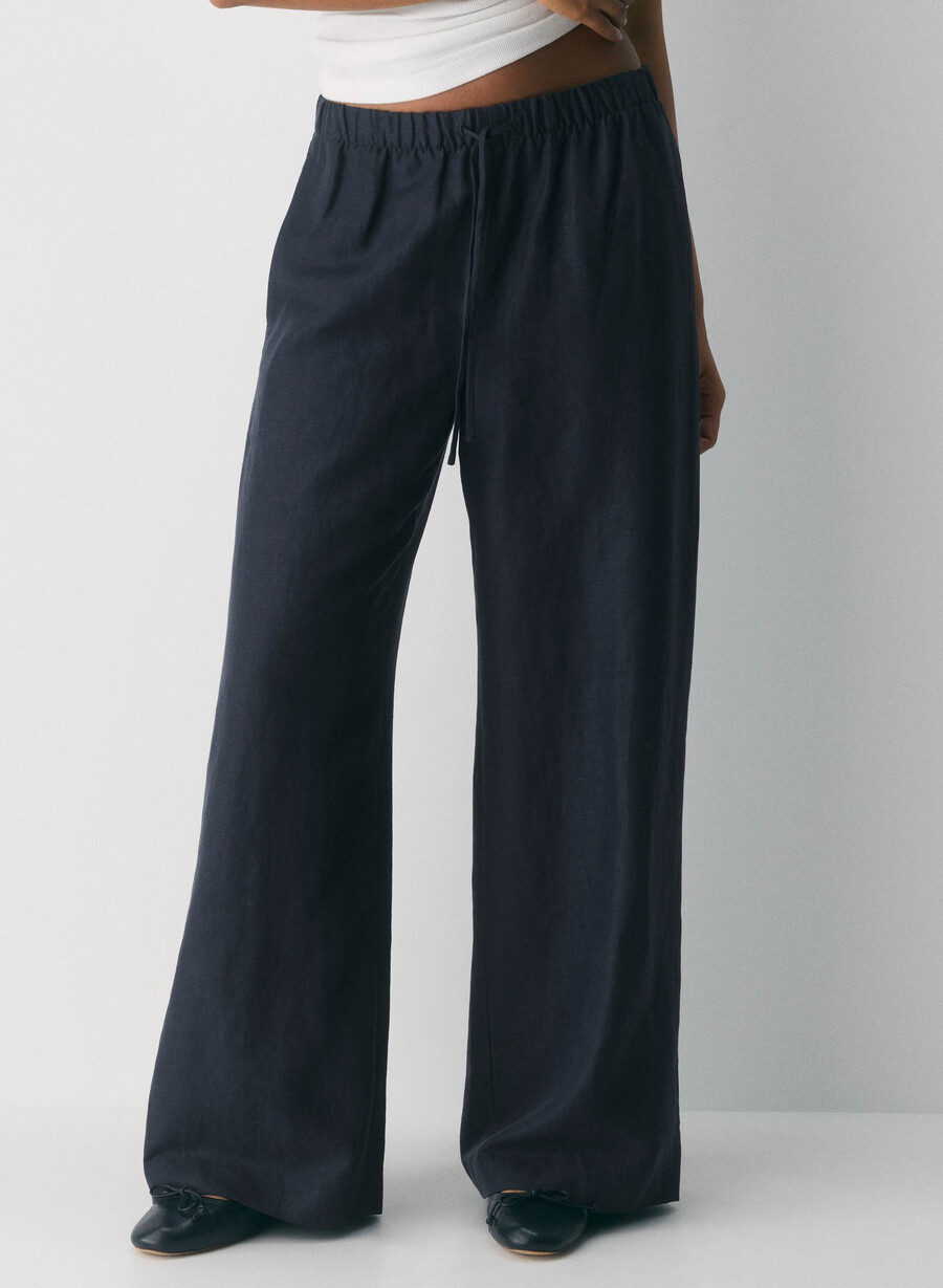 cruiselinen lodge pant dark night navy
