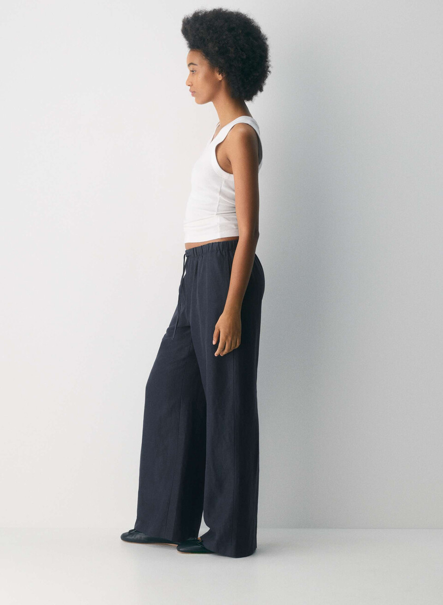 cruiselinen lodge pant dark night navy