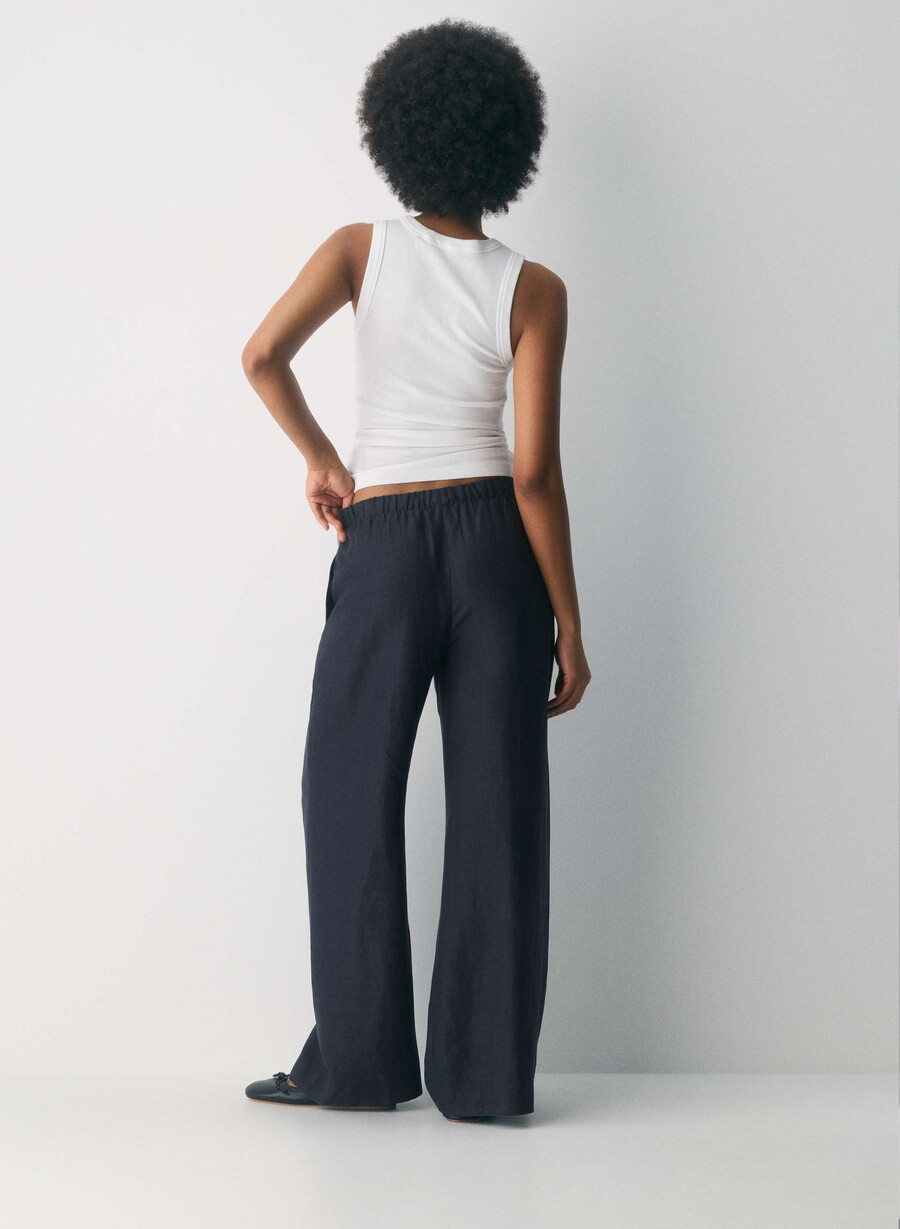 cruiselinen lodge pant dark night navy