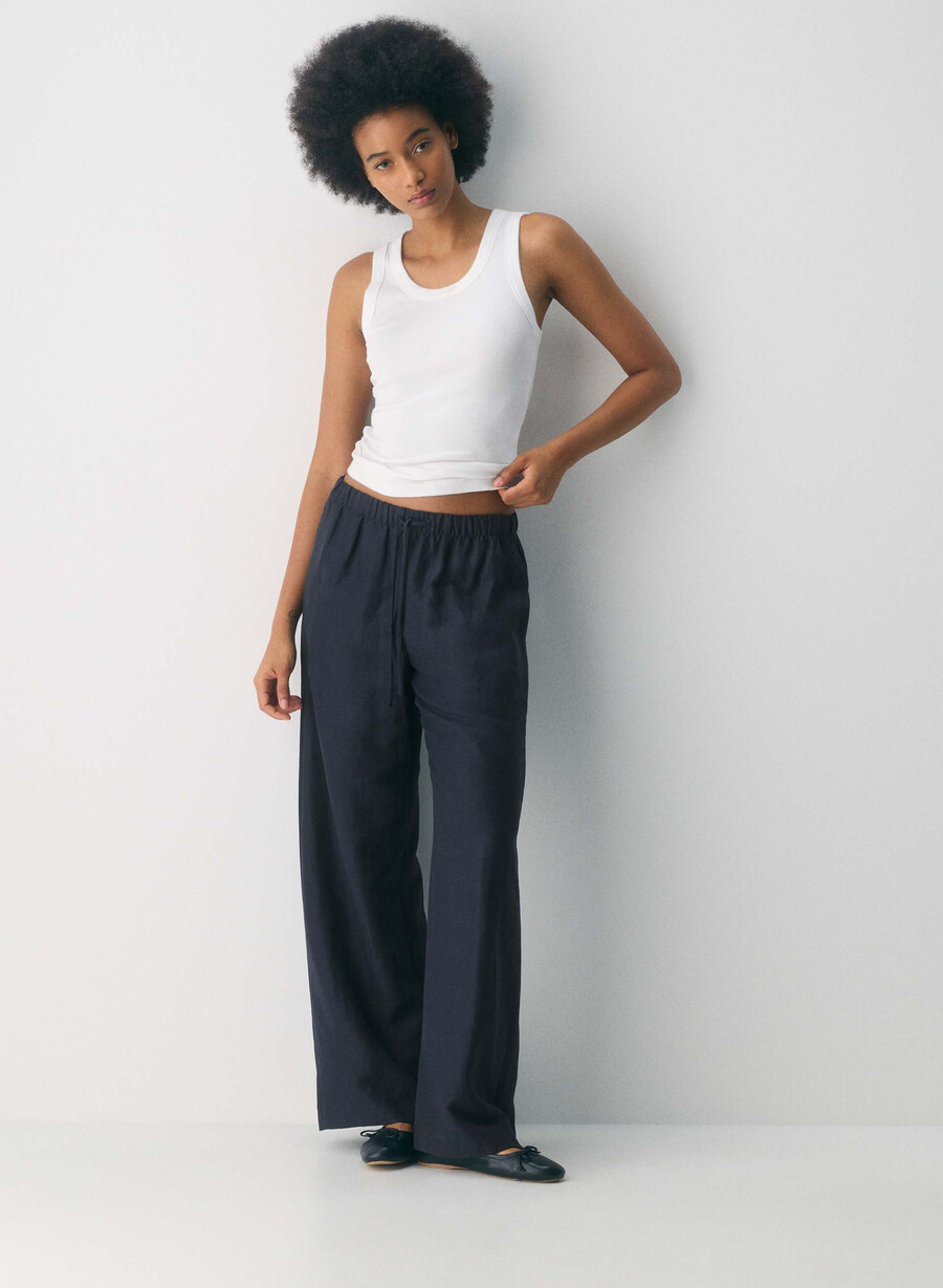 cruiselinen lodge pant dark night navy
