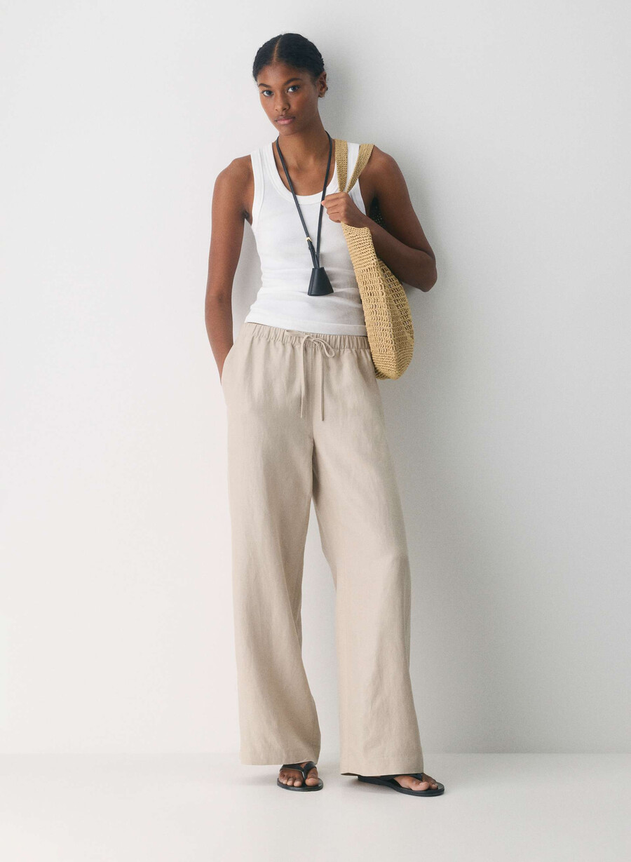 cruiselinen lodge pant marcona beige