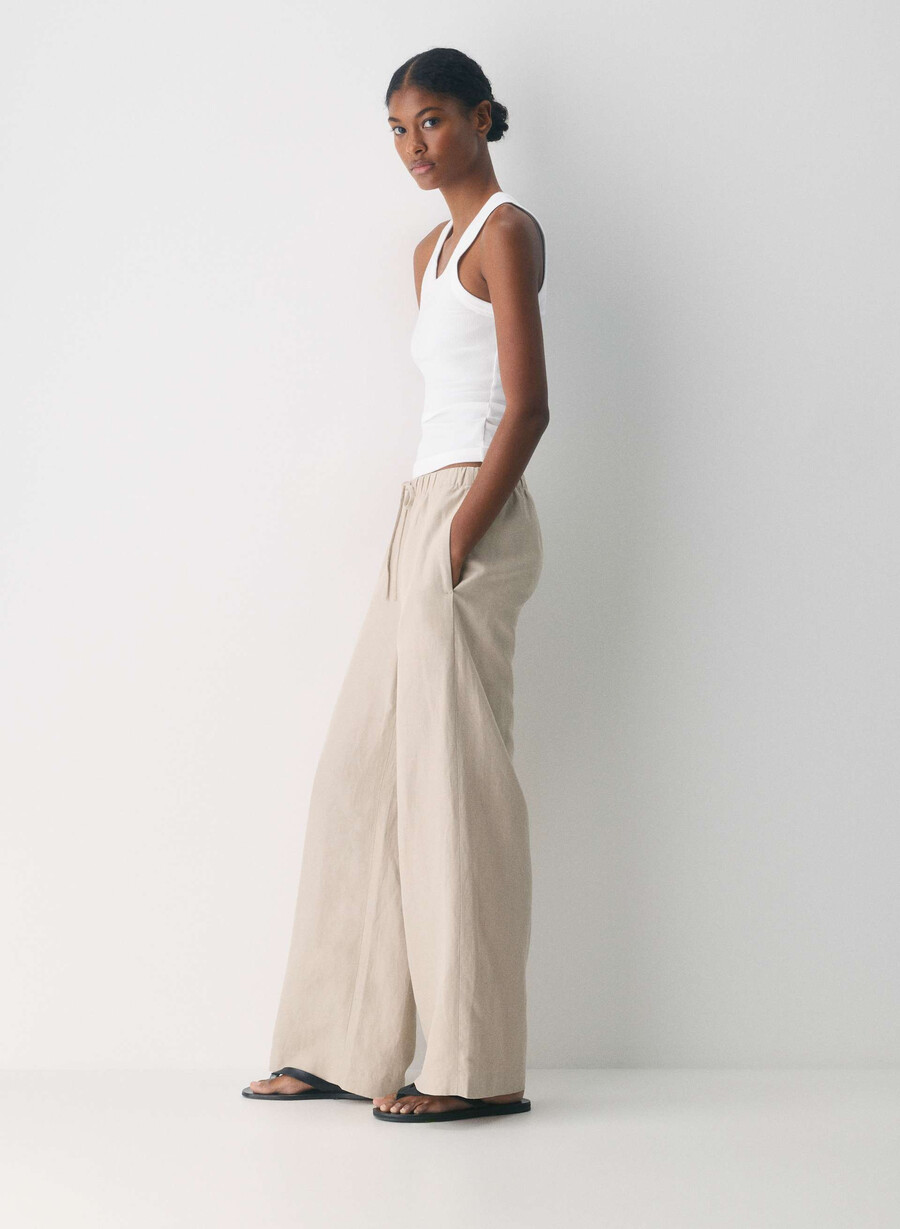cruiselinen lodge pant marcona beige