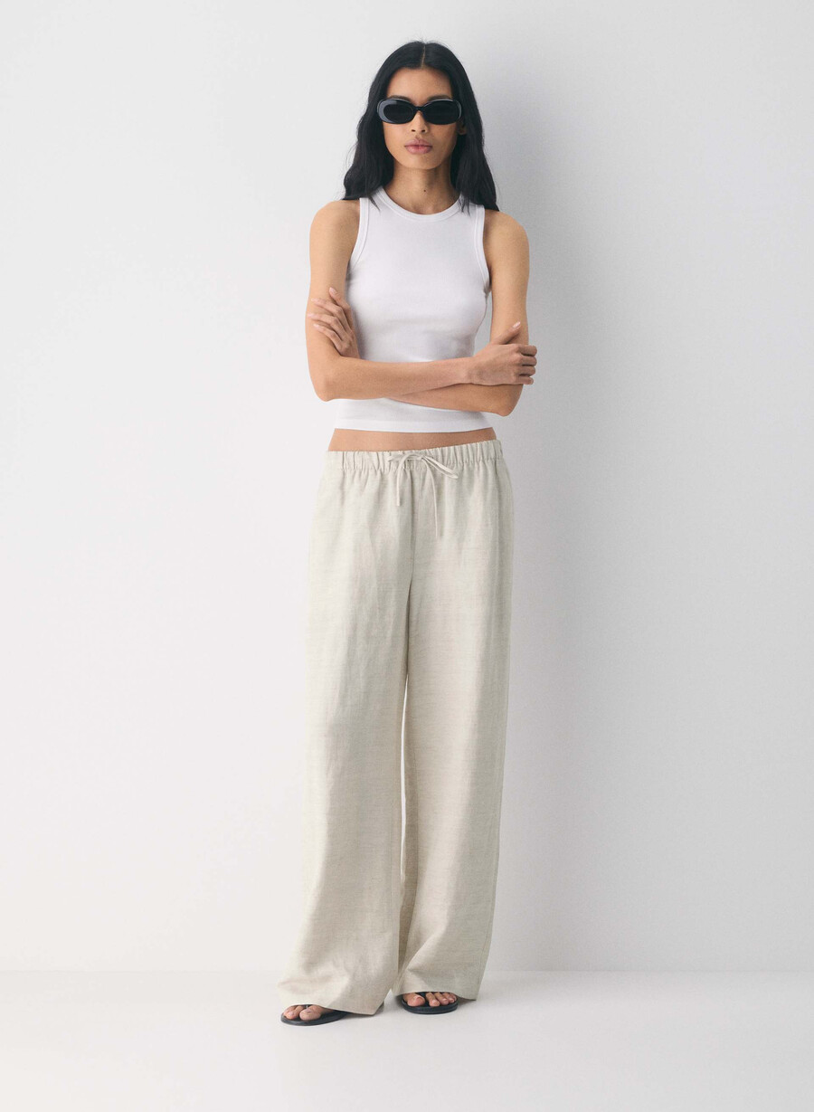 cruiselinen lodge pant undyed ecru
