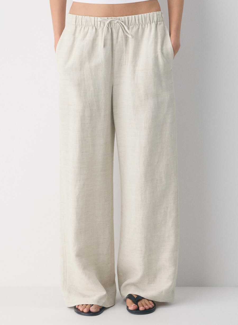 cruiselinen lodge pant undyed ecru