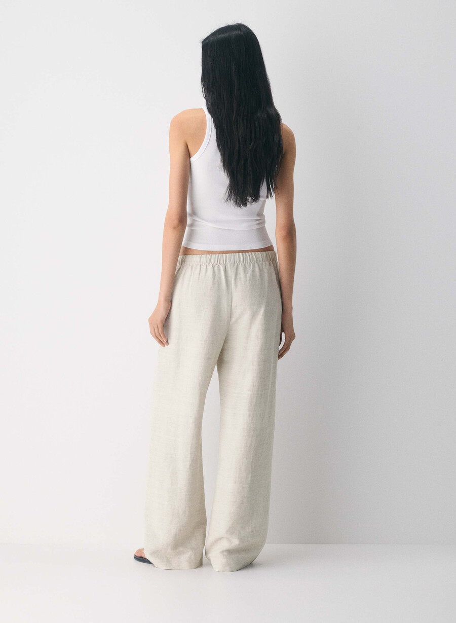 cruiselinen lodge pant undyed ecru