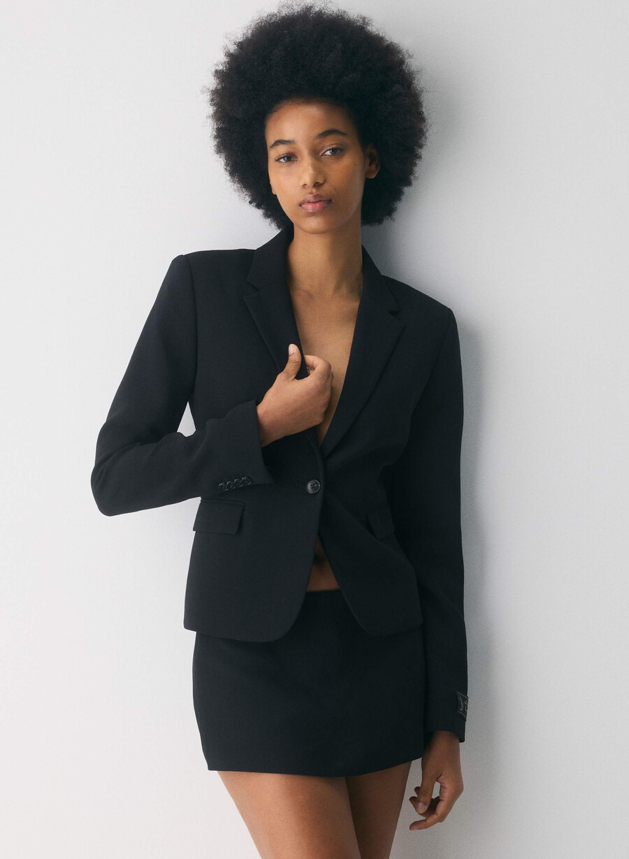 etiquette blazer - crepette black