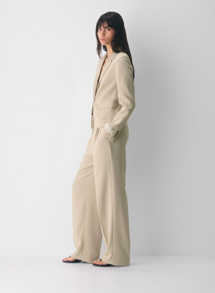 etiquette blazer - crepette marcona beige