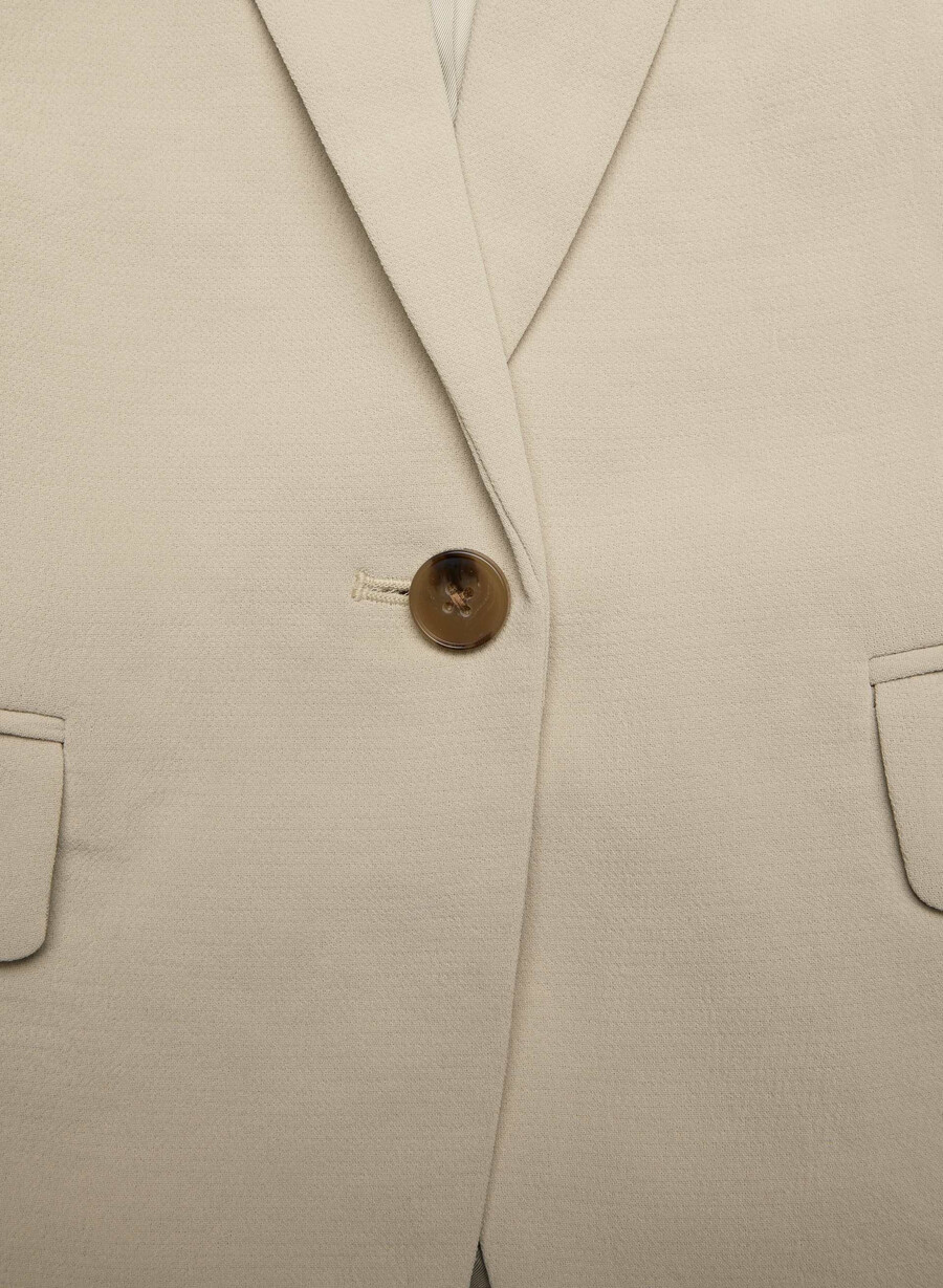 etiquette blazer - crepette marcona beige