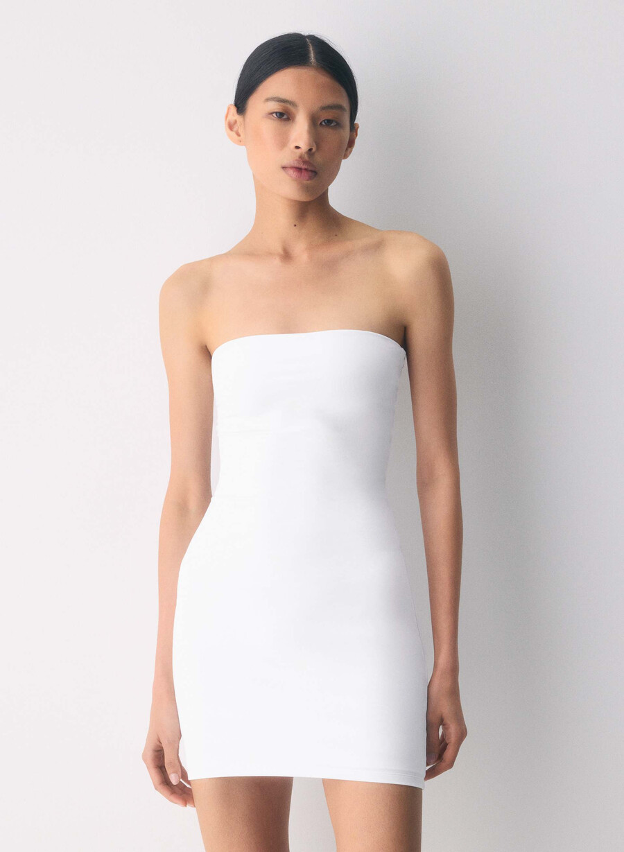 original contour enrapture mini tube dress bright white