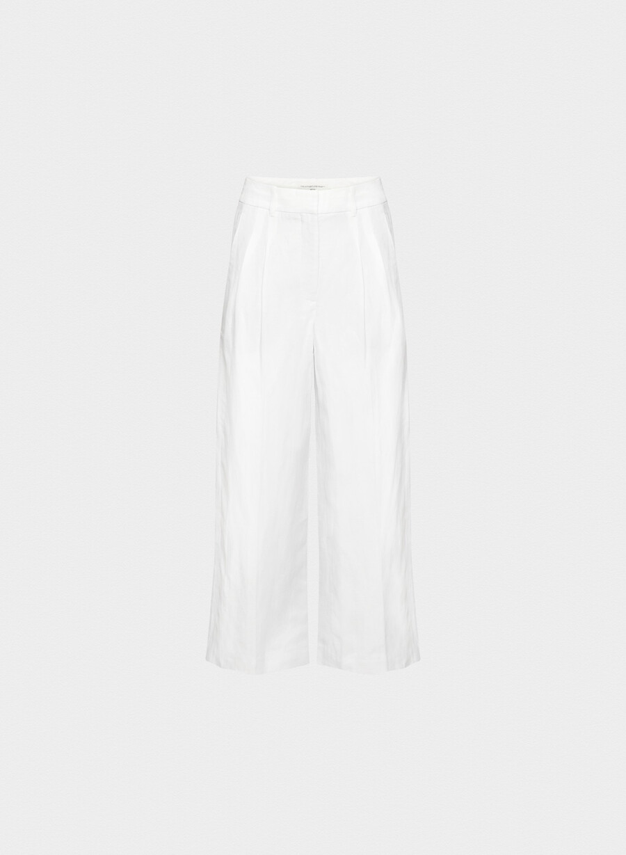 the effortless pant cropped - cruiselinen white
