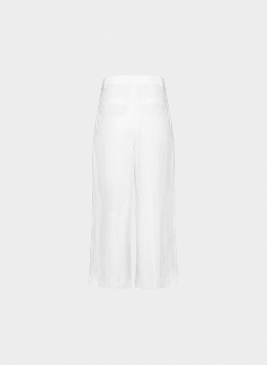 the effortless pant cropped - cruiselinen white