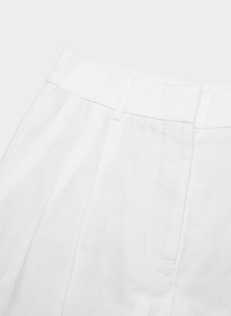 the effortless pant cropped - cruiselinen white