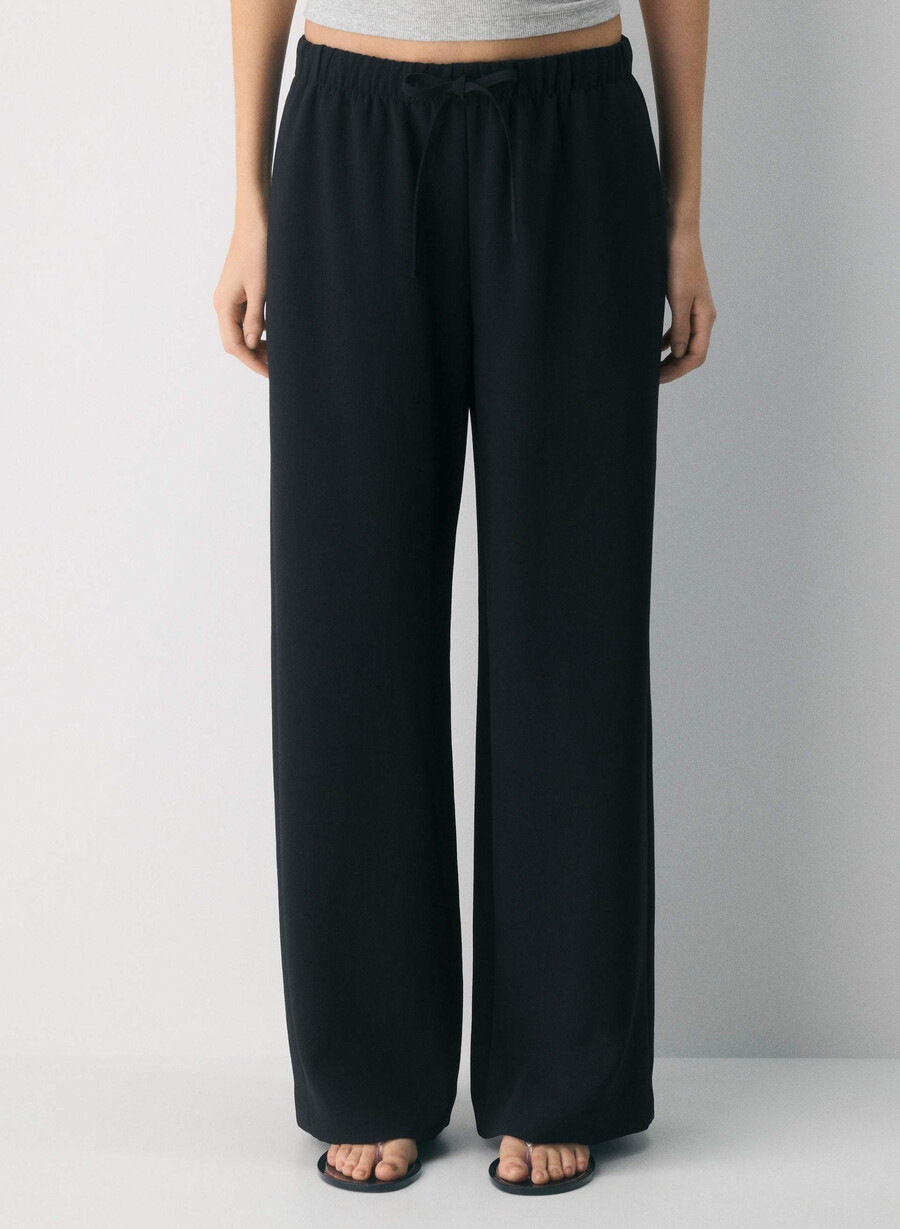 the lodge pant - crepette black