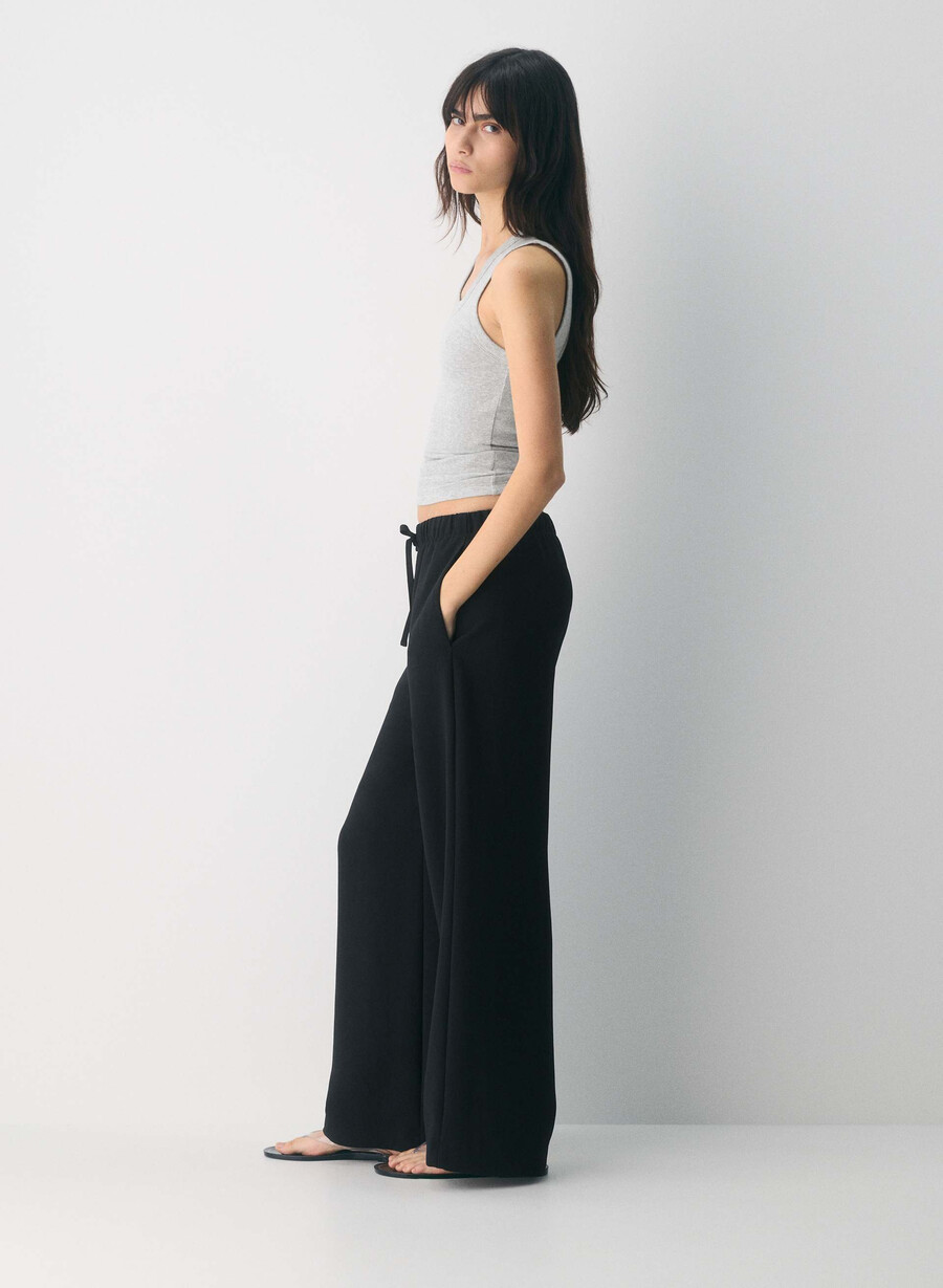 the lodge pant - crepette black