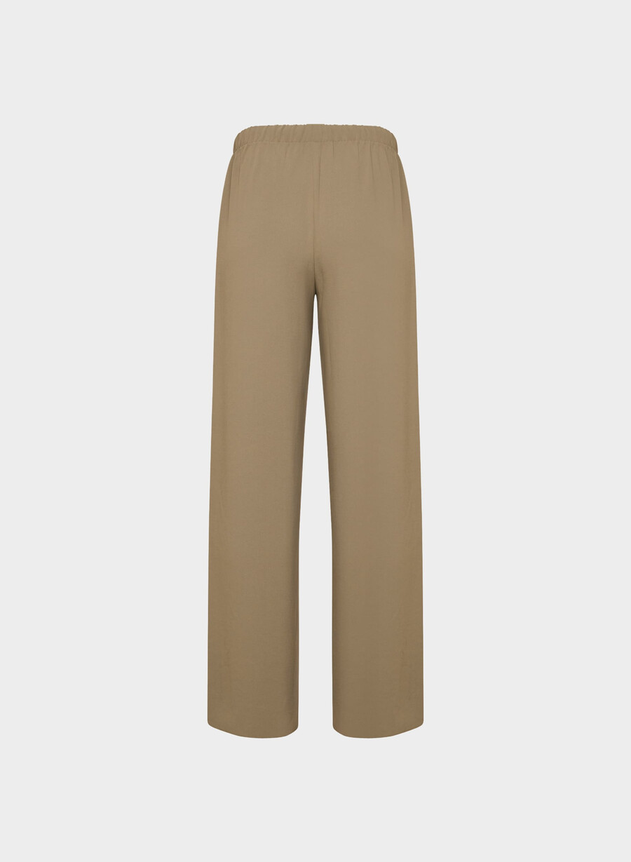 the lodge pant - crepette folio brown