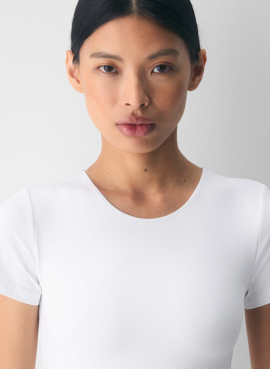 original contour vivacity crew bodysuit bright white