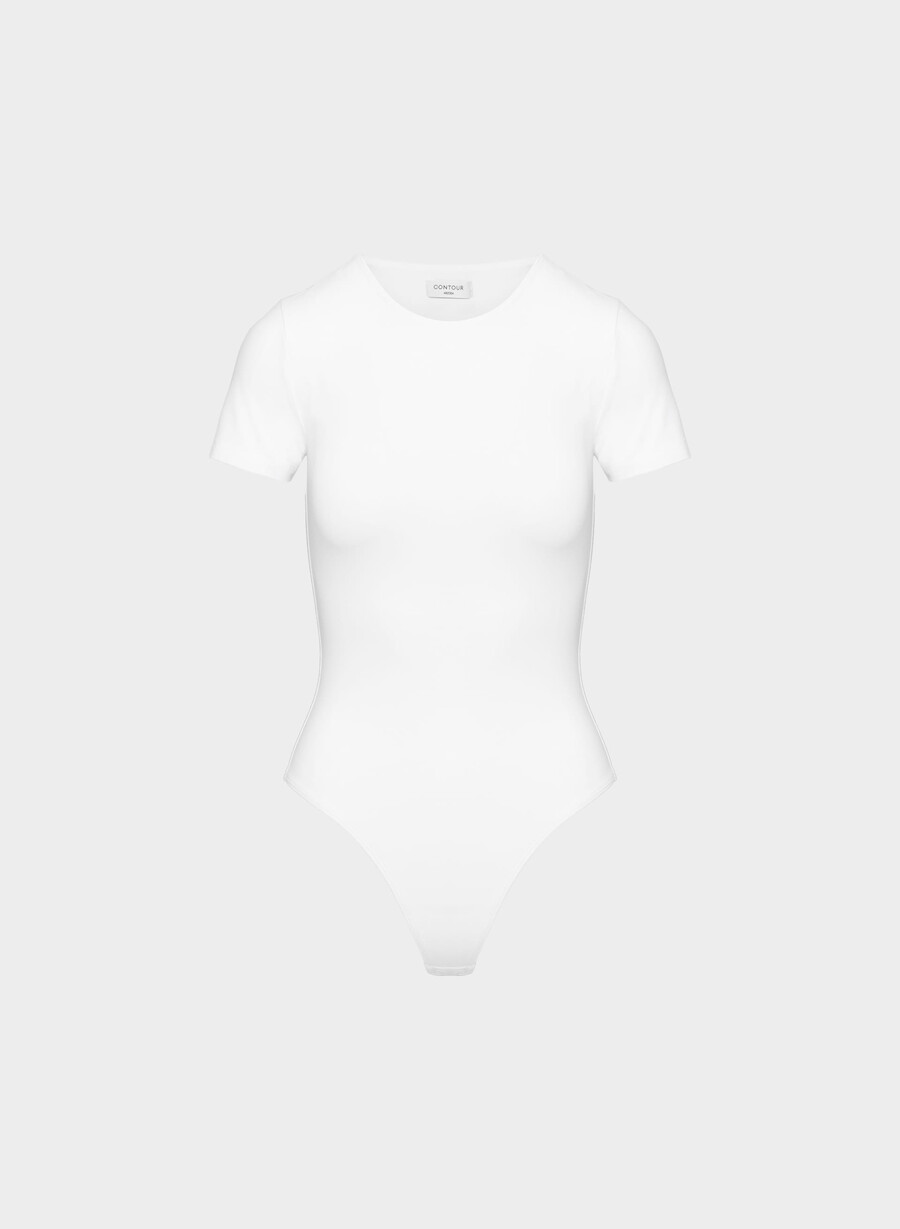 original contour vivacity crew bodysuit bright white