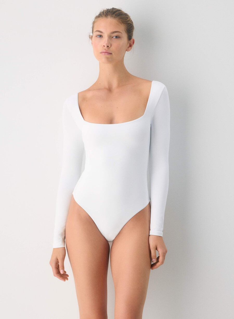 original contour headway bodysuit bright white